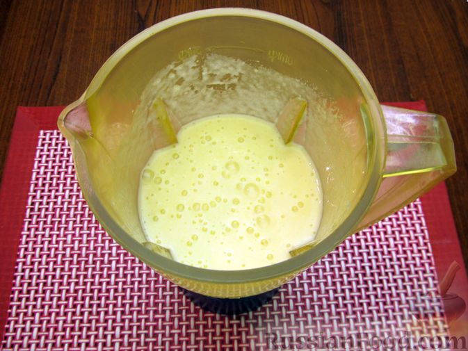 Фото приготовления рецепта: Молочный "суп" с бананами и апельсиновой цедрой - шаг №5
