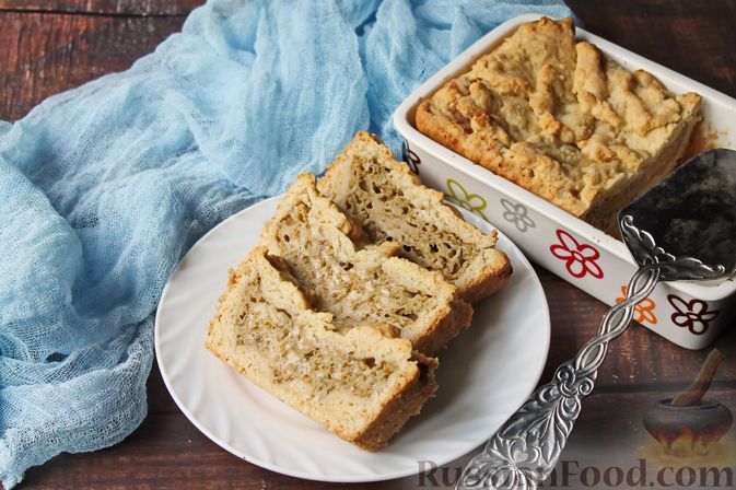 Фото к рецепту: Песочный пирог с баклажанами, грибами и сыром
