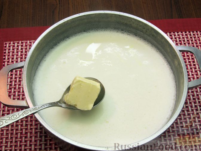 Фото приготовления рецепта: Молочный суп с пшеном - шаг №9