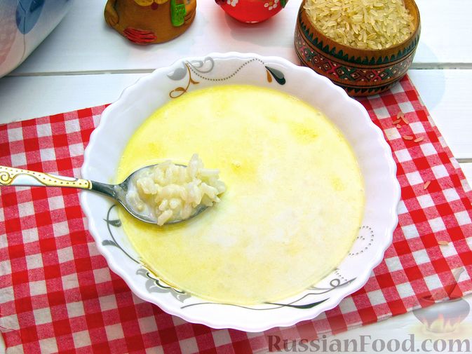 Фото к рецепту: Молочный суп с рисом