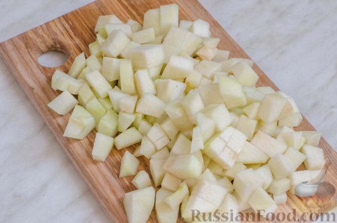 Фото приготовления рецепта: Грушево-яблочное варенье с пряностями (на зиму) - шаг №2