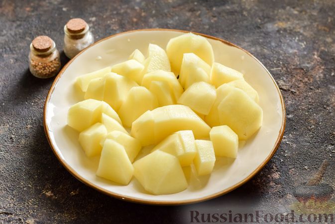 Фото приготовления рецепта: Картофельно-грибное пюре с курицей - шаг №3