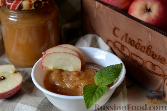 Фото приготовления рецепта: Яблочное пюре на зиму - шаг №14