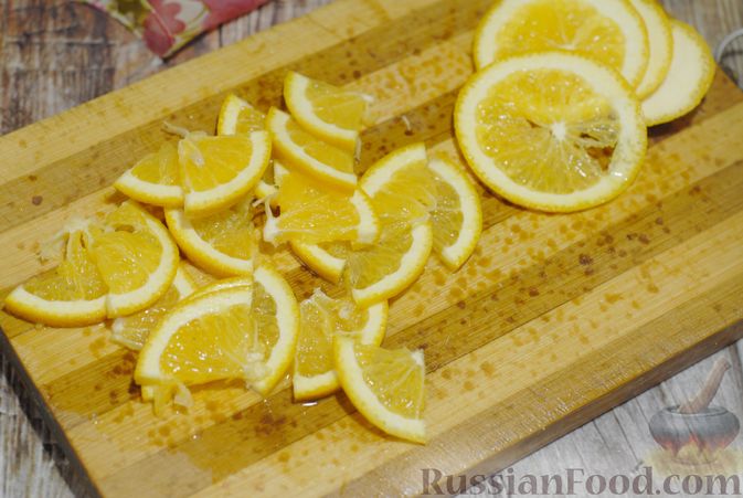 Фото приготовления рецепта: Цельная клюква в сахаре, с апельсином (на зиму, без варки) - шаг №9