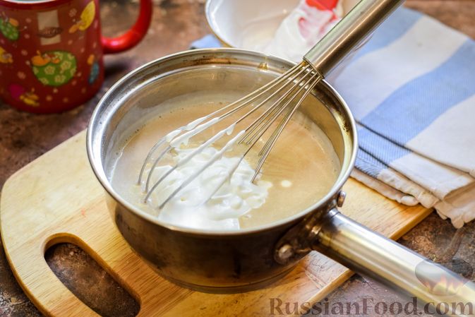 Фото приготовления рецепта: Молочно-йогуртовое желе с кофе (на агар-агаре) - шаг №6