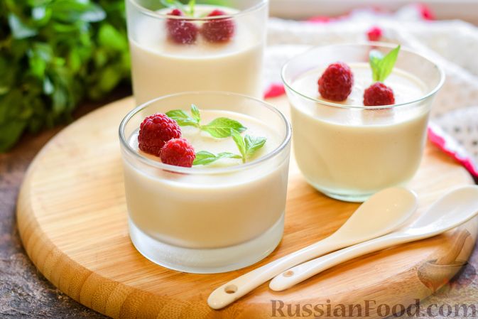 Фото приготовления рецепта: Молочно-йогуртовое желе с кофе (на агар-агаре) - шаг №10