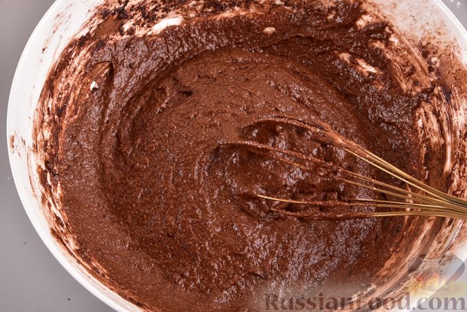 Фото приготовления рецепта: Постный шоколадный манник - шаг №7