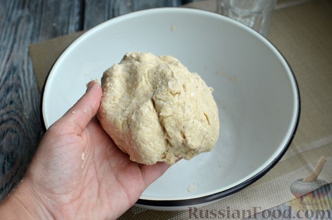 Фото приготовления рецепта: Хлеб на картофельном отваре, с овсянымы хлопьями - шаг №7