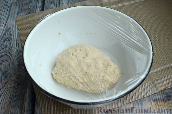 Фото приготовления рецепта: Хлеб на картофельном отваре, с овсянымы хлопьями - шаг №8