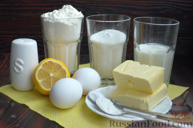 Фото приготовления рецепта: Лимонный кекс с сиропом - шаг №1
