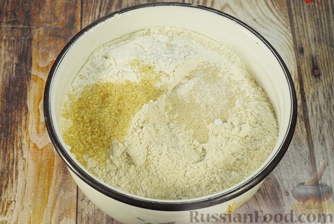 Фото приготовления рецепта: Пшенично-овсяный хлеб - шаг №2