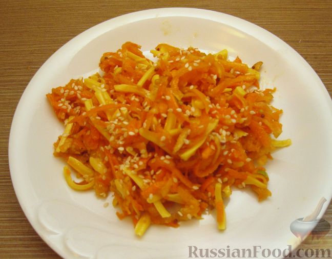 Фото к рецепту: Салат "Оранжевое настроение"