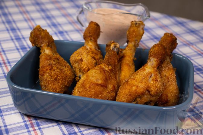 Курица в сухарях – пошаговый рецепт приготовления с фото
