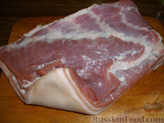 Фото приготовления рецепта: Роллада свиная с куриным филе - шаг №1
