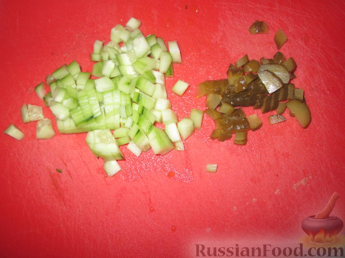 Фото приготовления рецепта: Салат "Мимоза" без картофеля - шаг №15