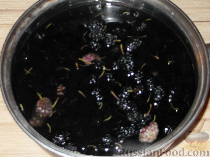 Фото приготовления рецепта: Вино из тутовой ягоды (шелковицы) - шаг №2