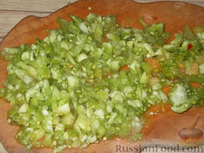 Фото приготовления рецепта: Фаршированные зеленые помидоры - шаг №6