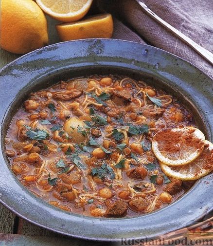Фото к рецепту: Марокканский суп харира