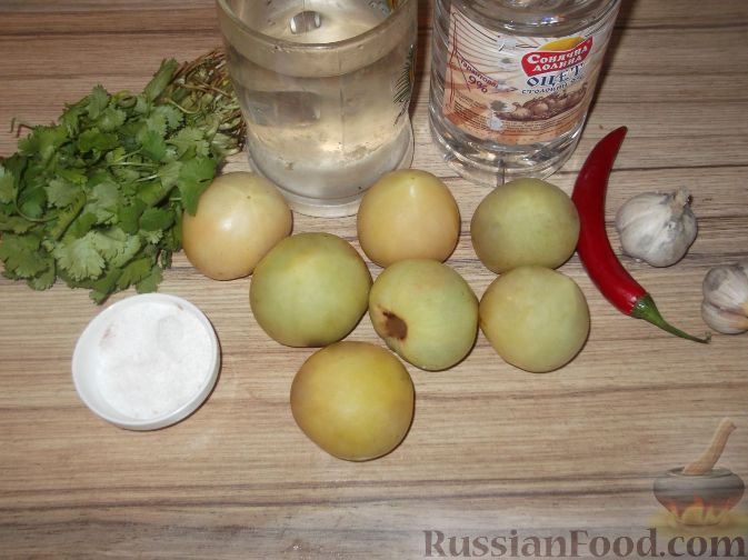 Фото приготовления рецепта: Зеленые помидоры по-армянски - шаг №1