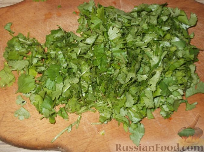 Фото приготовления рецепта: Зеленые помидоры по-армянски - шаг №4