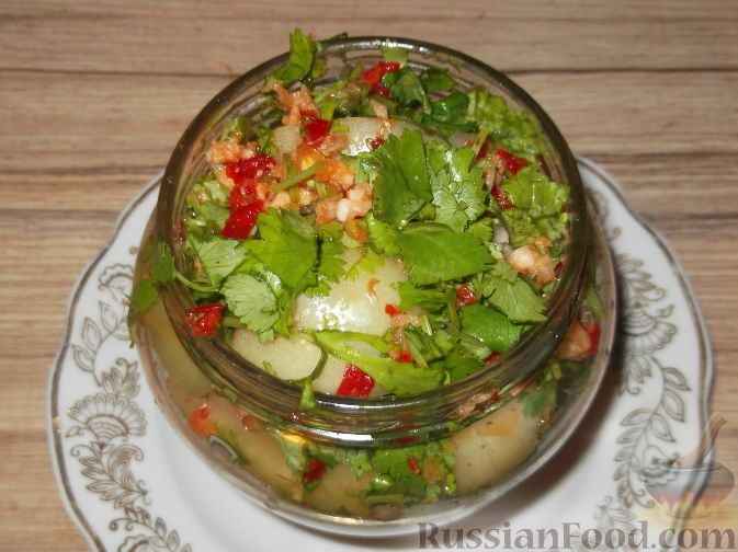 Фото приготовления рецепта: Зеленые помидоры по-армянски - шаг №7