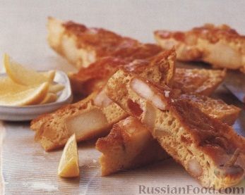 Рецепт Омлет с креветками и картофелем