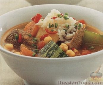 Рецепт Суп с мясом и овощами