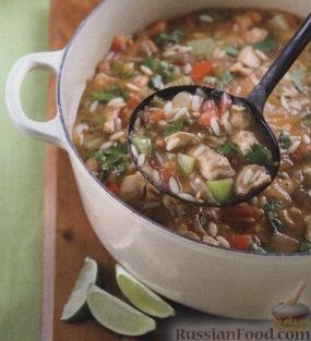 Рецепт Суп с куриным филе и рисом