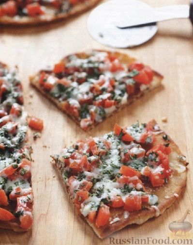 Рецепт Пицца с помидорами на сковороде