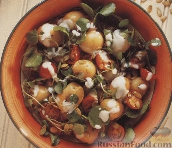 Рецепт Картофельный салат с помидорами