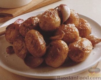 Рецепт Картофель, печеный с чесноком