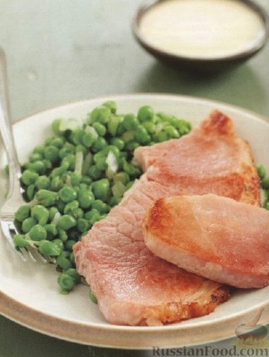 Рецепт Свинина с зеленым горошком