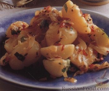 Рецепт Ароматный молодой картофель с луком