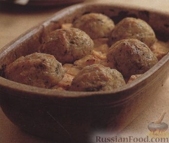 Рецепт Куриное филе с картофельными клецками
