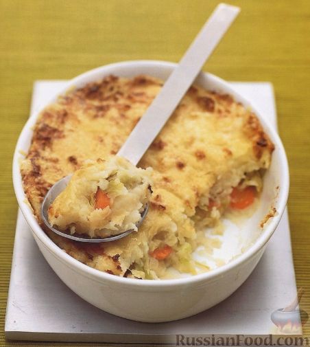 Рецепт Запеканка картофельная с овощами под сырной корочкой