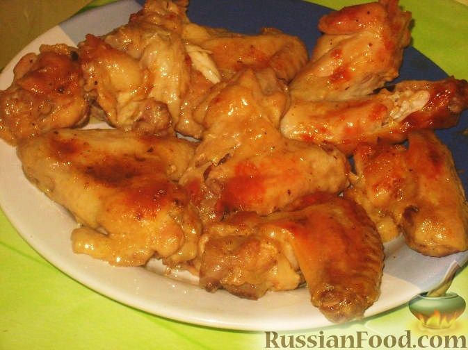 Рецепт Крылышки куриные в горчичном соусе