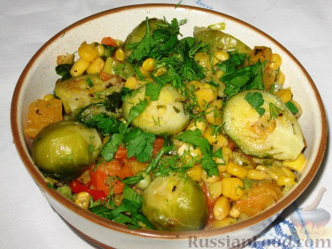 Рецепт Овощное рагу с брюссельской капустой