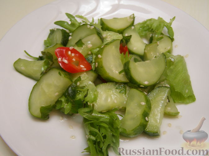 Рецепт Хрустящий салат "с перчинкой"
