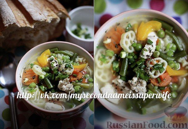 Рецепт Куриный суп с овощами