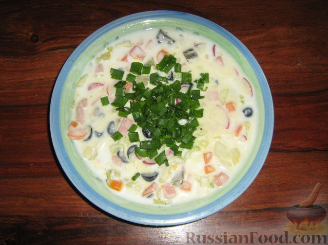 Рецепт Холодный суп с кефиром