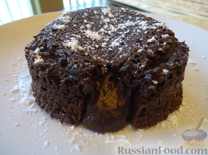 Рецепт Шоколадное пирожное "Лава" (Chocolate Lava cake)