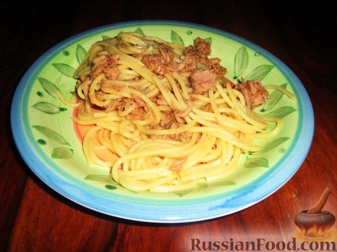 Рецепт Спагетти с тунцом