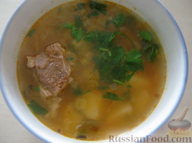 Рецепт Рисовый суп с мясом