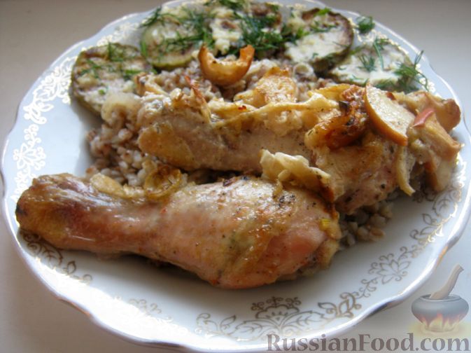 Рецепт Куриное мясо, запечeнное в маринаде