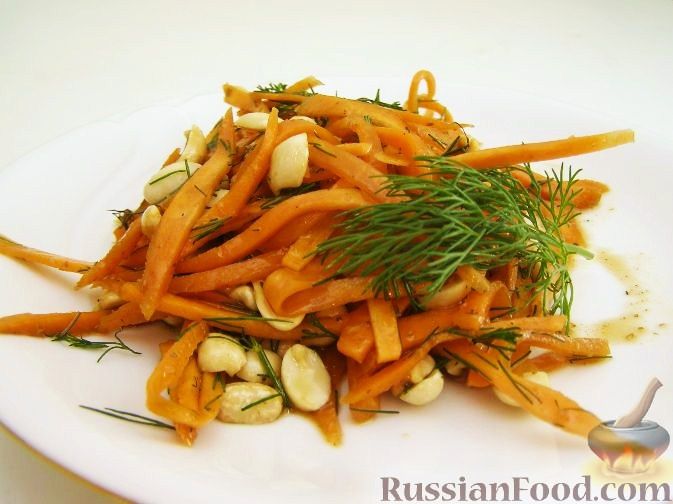 Рецепт Салат из моркови и арахиса