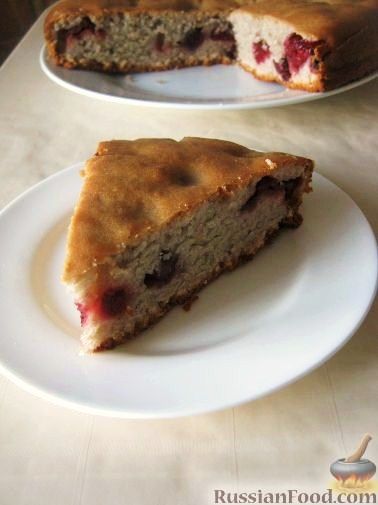 Рецепт Постный вишневый пирог