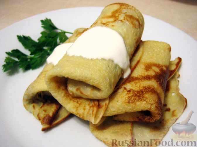 Рецепт Блинчики с мясом