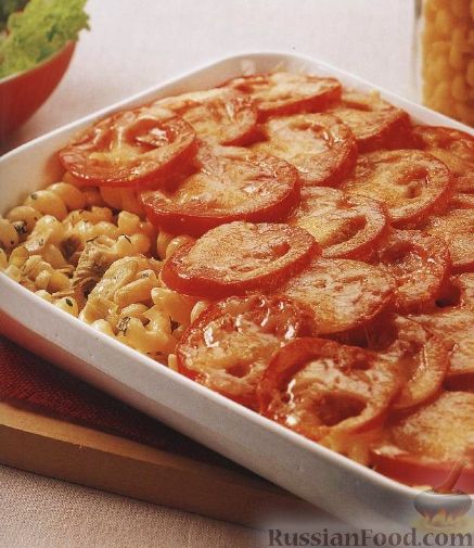 Рецепт Паста (макароны-рожки) с помидорами и артишоками