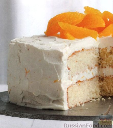 Рецепт Апельсиновый торт с нежным кремом