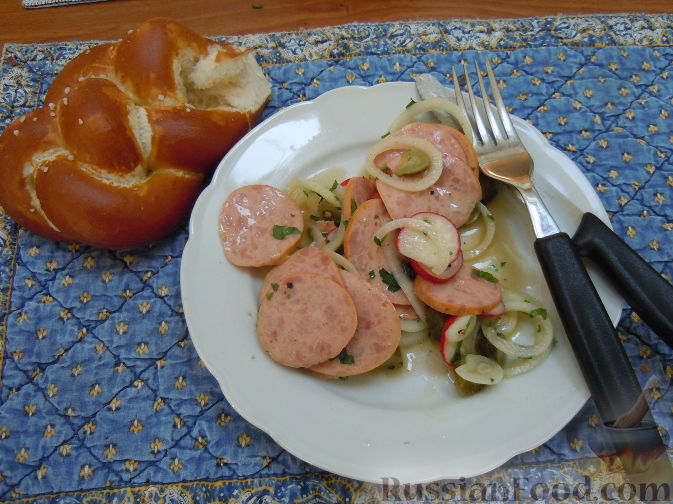 Рецепт Мясной салат (по-баварски)